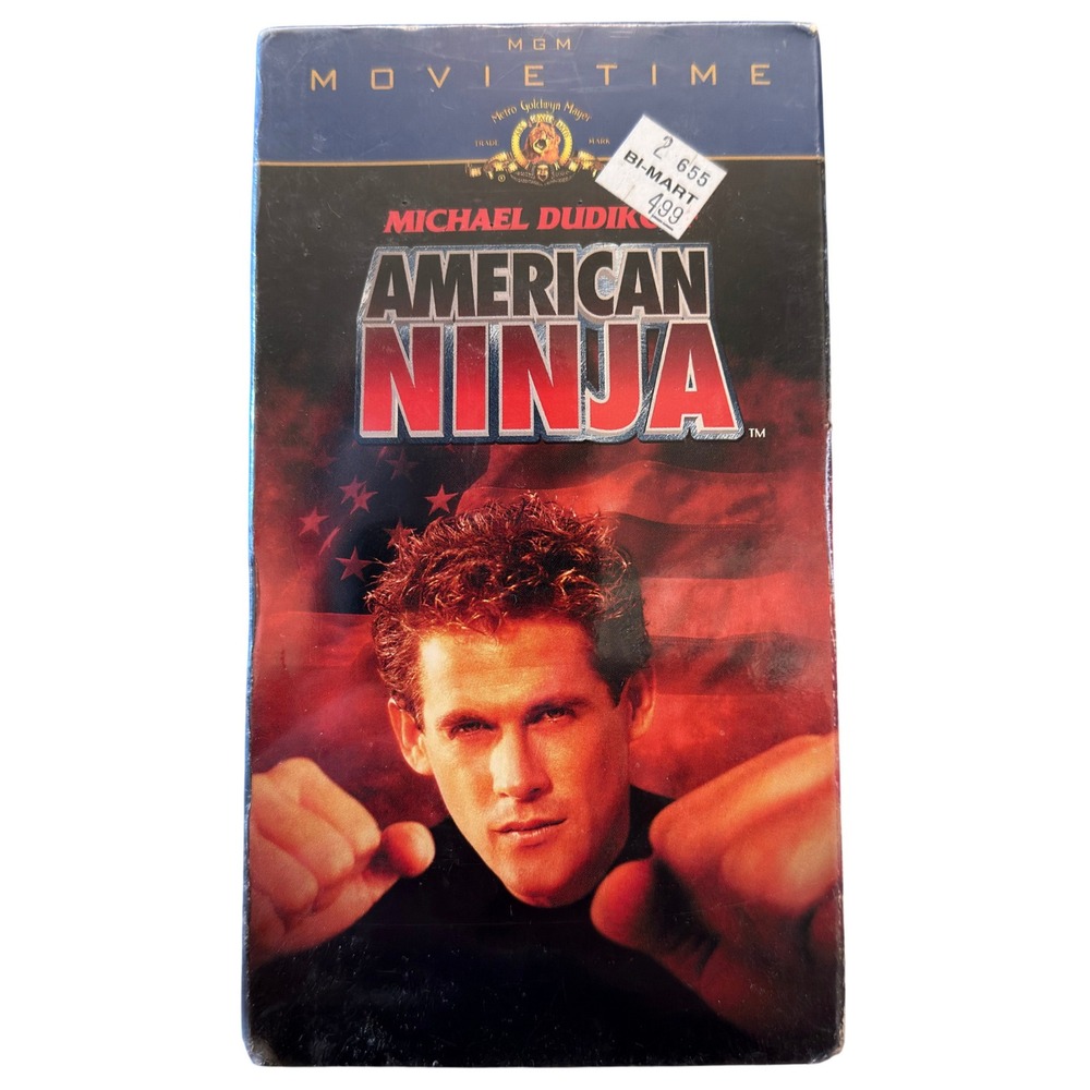 American Ninja VHS 1985 Michael Dudikoff MGM Movie Time Sealed Watermark New